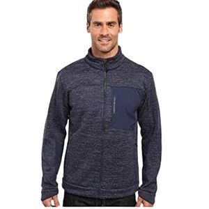 Men’s Obermeyer Blue Gunner Bonded Knit Jacket